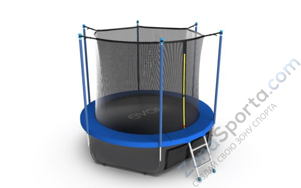 Батут Evo Jump Internal 8ft (Sky) с нижней сетью
