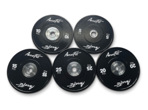 Бамперные диски для кроссфита, черные 20 кг AeroFIT AFBD