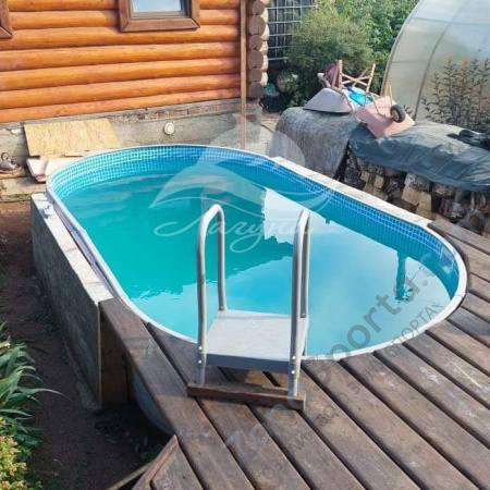 Бассейн Лагуна ТМ247 овальный вкапываемый 5,5 х 3,05 х 1,25 м