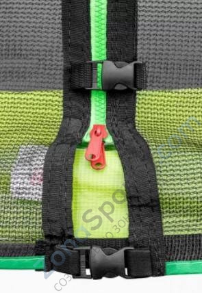 Батут Alpin 4,65 м с защитной сеткой и лестницей