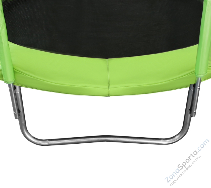 Батут Arland 12FT с внутренней страховочной сеткой и лестницей (Light green)