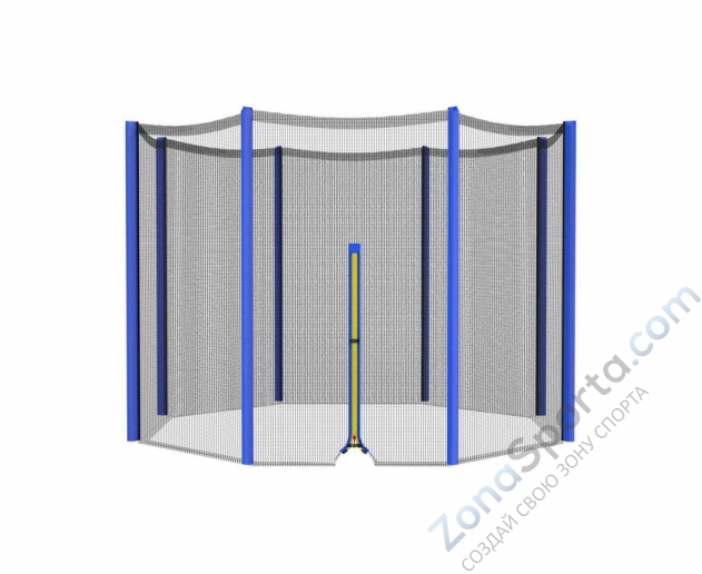 Батут DFC Trampoline Fitness с сеткой 12ft-TR-B
