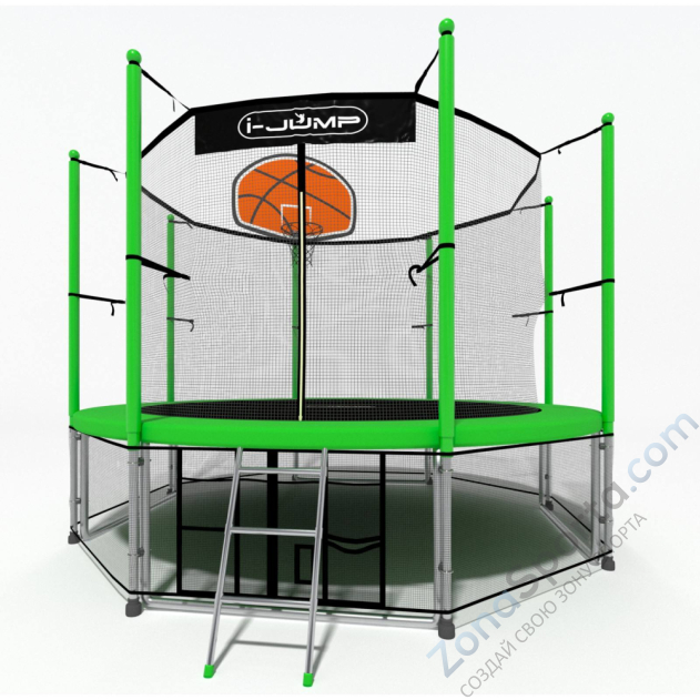 Батут i-Jump Basket 16ft green