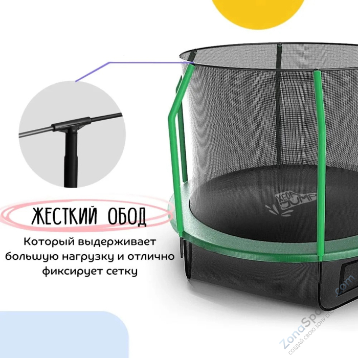 Батут с защитной сеткой KedaJump Jumpinator 14FT