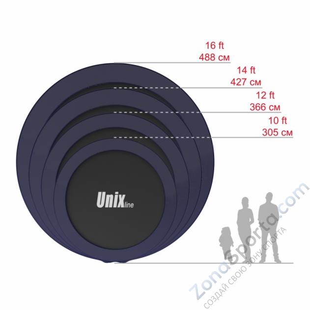 Батут  Unix line 10 ft Supreme (Blue) Батут  Unix line 10 ft Supreme (Blue)