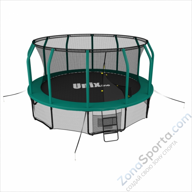 Батут Unix line 16 ft Supreme (Green) Батут Unix line 16 ft Supreme (Green)