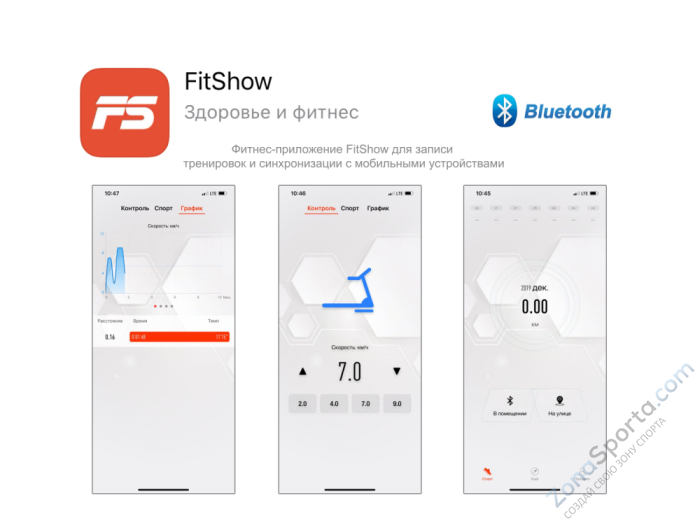 Беговая дорожка Unix Fit R-300C White
