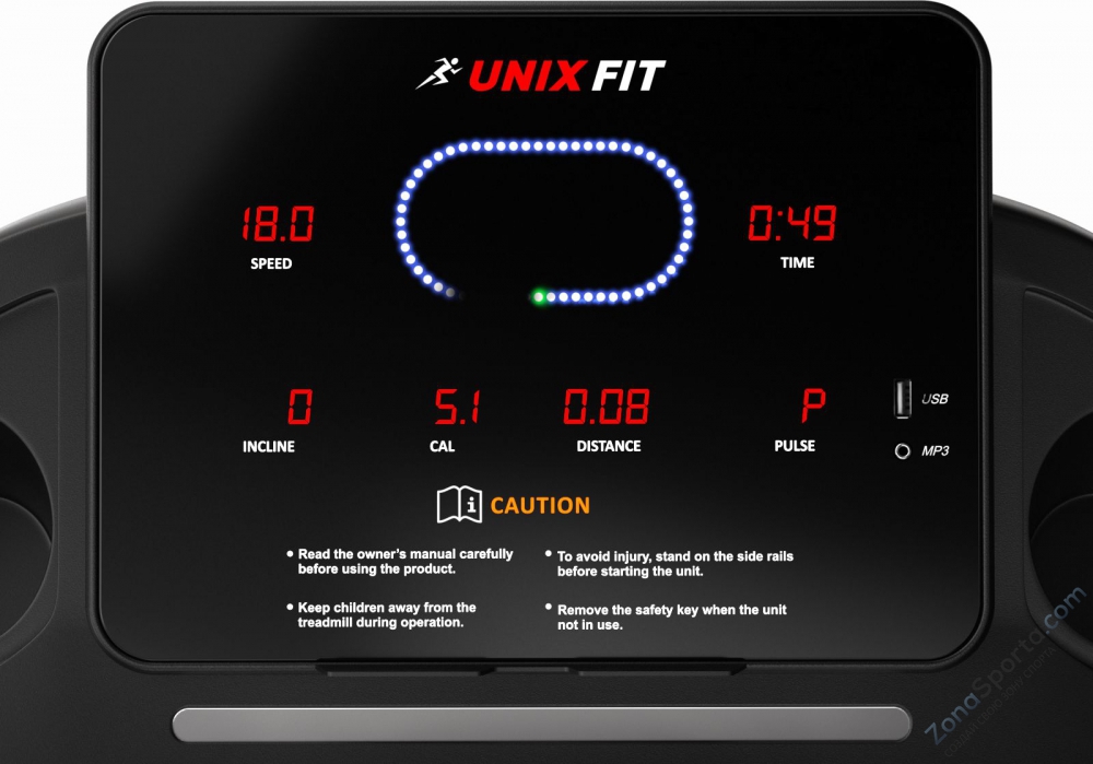 Беговая дорожка Unix Fit ST-630R Black