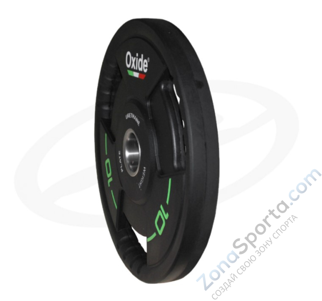 Черный олимпийский полиуретановый диск Oxide OWP02 10 кг