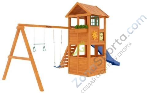Деревянная детская площадка для дачи Igragrad Клубный домик