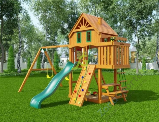 Деревянная детская площадка для дачи Igragrad Шато (Домик)