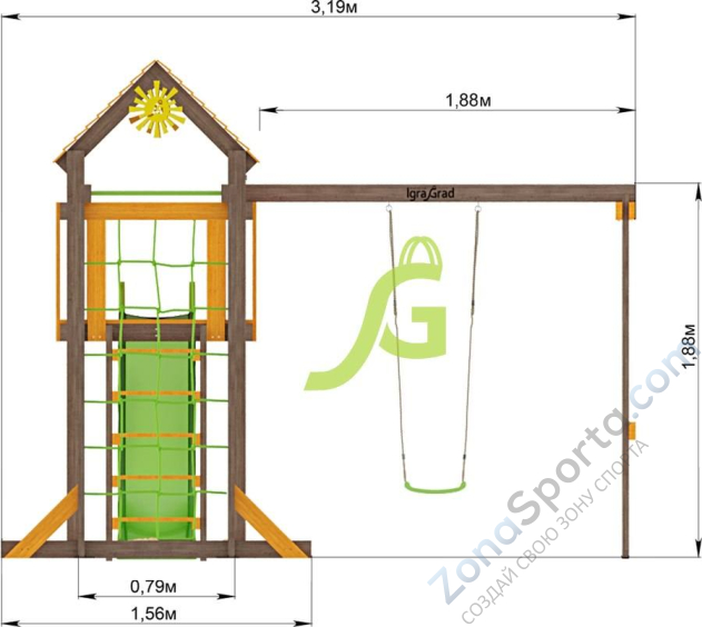Детская площадка IgraGrad Игруня 3