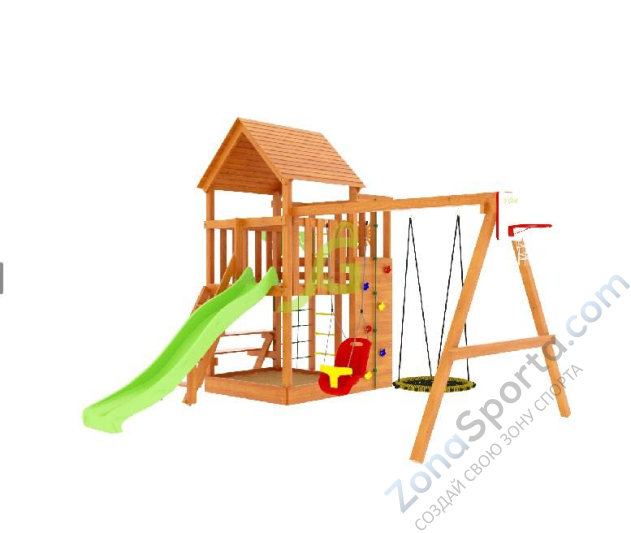 Детская площадка IgraGrad Крафт Pro 3 (скат 2.2)