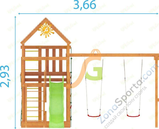 Детская площадка IgraGrad Крафт Pro 6