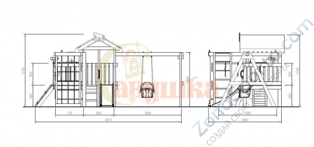 Детская площадка Савушка Baby play 11