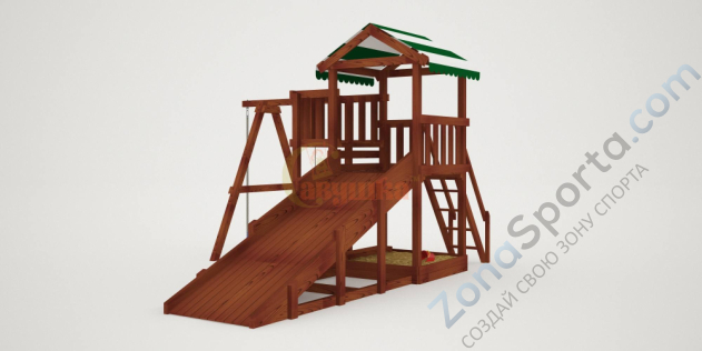 Детская площадка Савушка Мастер 1 (Махагон) 4 сезона