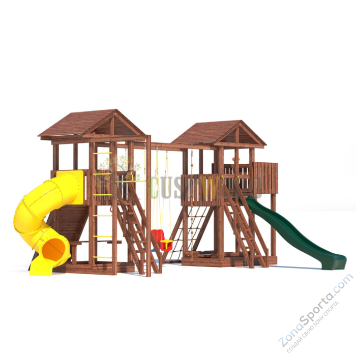 Детская деревянная игровая площадка для улицы дачи CustWood Active 11