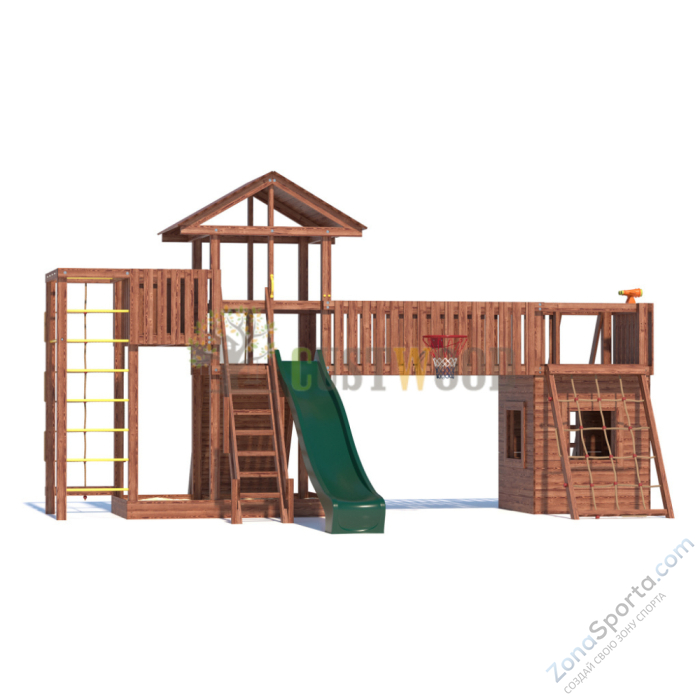 Детская деревянная игровая площадка для улицы дачи CustWood Active 12