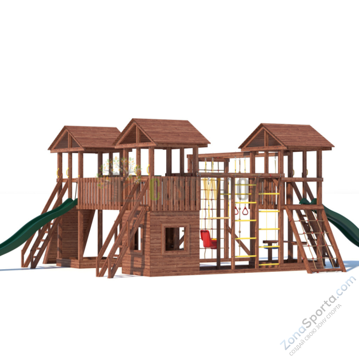 Детская деревянная игровая площадка для улицы дачи CustWood Active 15