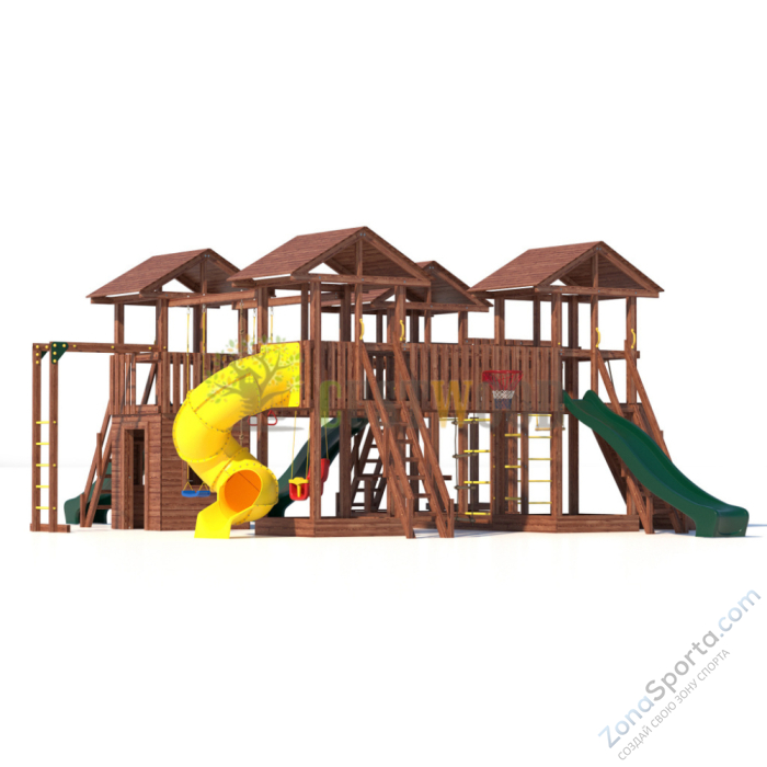 Детская деревянная игровая площадка для улицы дачи CustWood Active 16