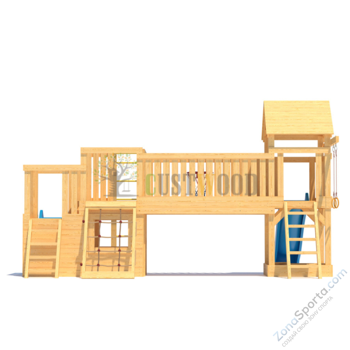 Детская деревянная игровая площадка для улицы дачи CustWood Scout S11
