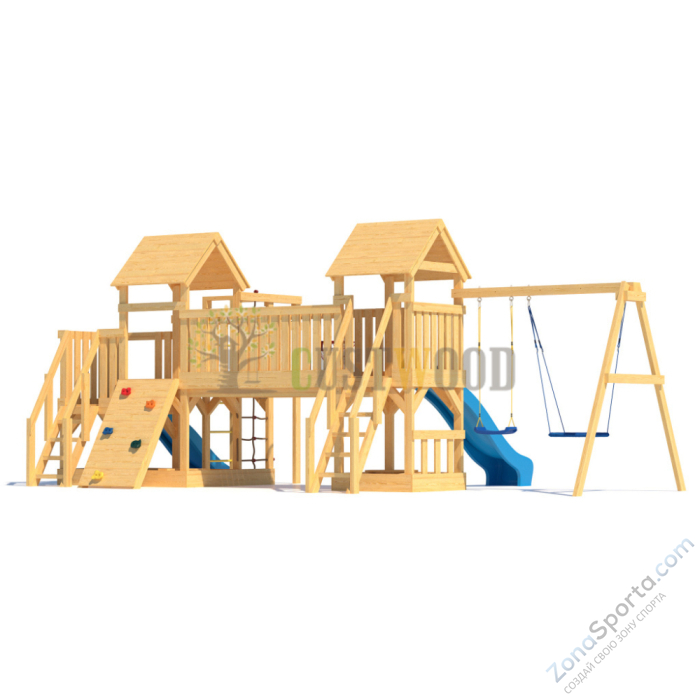 Детская деревянная игровая площадка для улицы дачи CustWood Scout S13