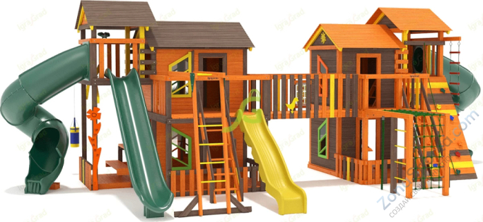 Детская деревянная площадка IgraGrad Домик 7 мод.1