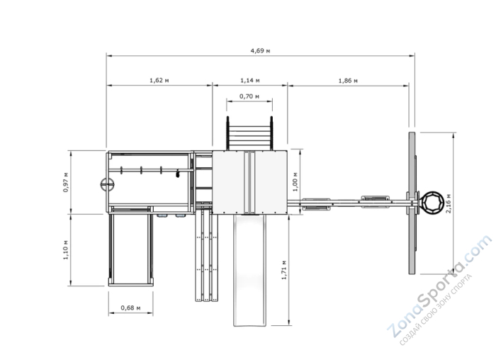 Детская игровая площадка IgraGrad X3