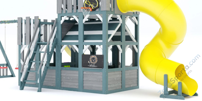 Детская игровая площадка Савушка PlayHouse-6 с домиком