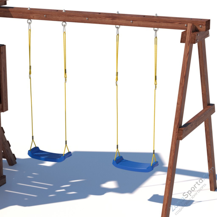 Детская площадка CustWood Junior Color JC3 с деревянной крышей