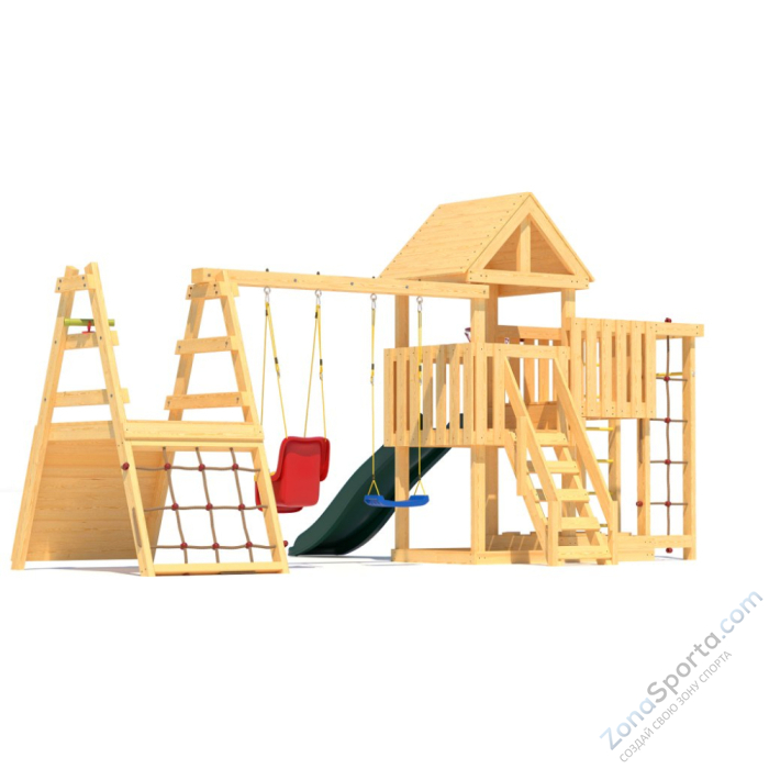 Детская площадка CustWood Junior J15 с деревянной крышей