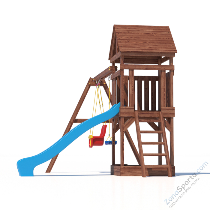 Детская площадка CustWood Scout SC2 с деревянной крышей