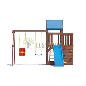 Детская деревянная игровая площадка для улицы дачи CustWood Scout SC3