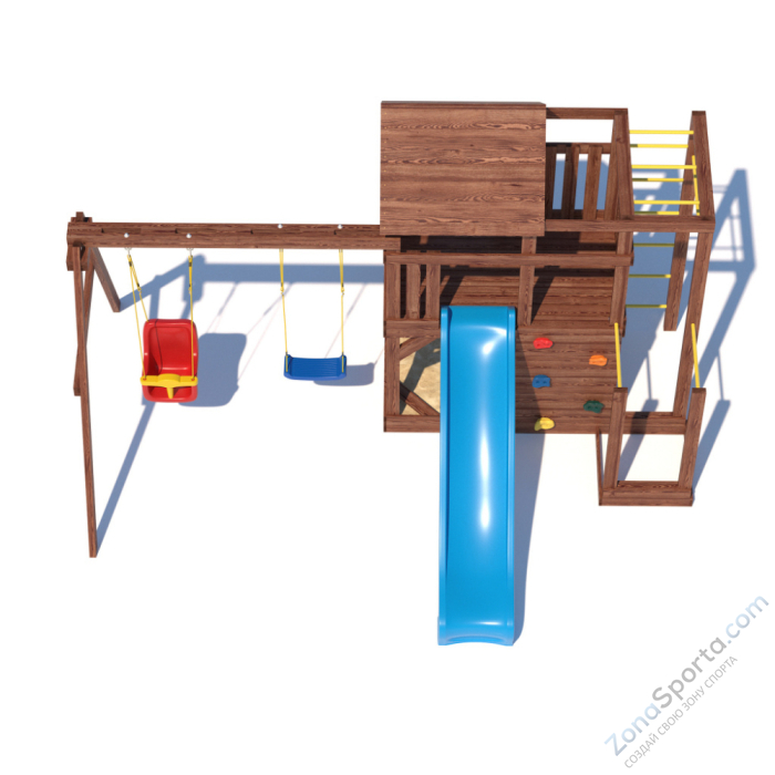 Детская площадка CustWood Scout SC5 с деревянной крышей