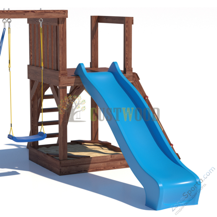 Детская деревянная игровая площадка для улицы дачи CustWood Scout SC9