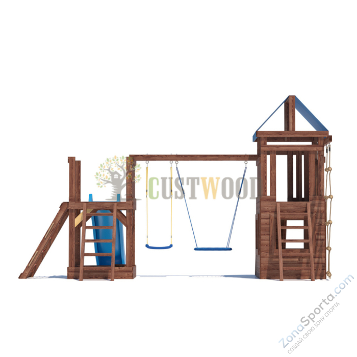 Детская деревянная игровая площадка для улицы дачи CustWood Scout SC9