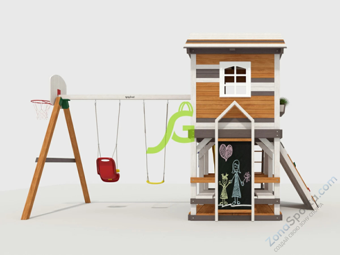 Детская площадка IgraGrad Домик 2 мод.1