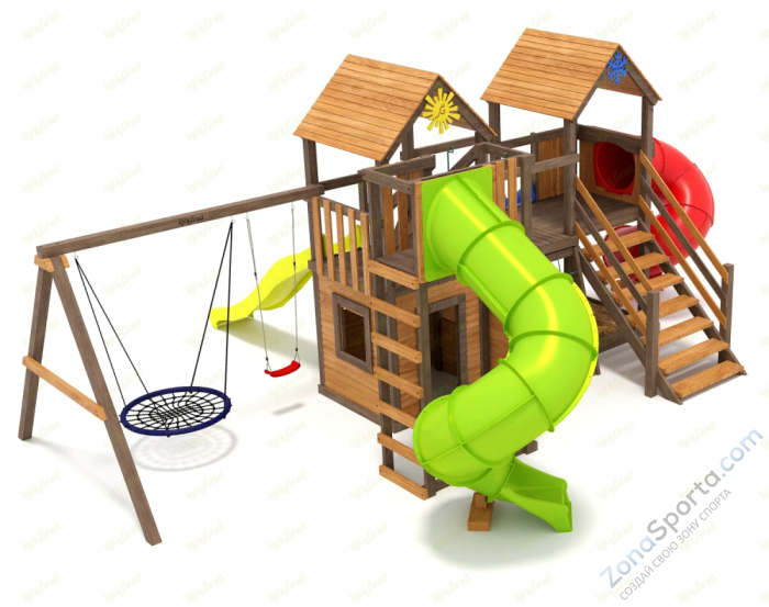 Детская площадка IgraGrad Комбо с трубой 2,1м