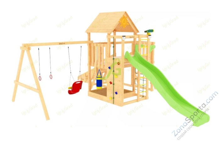 Детская площадка IgraGrad Крафт Pro 1 с зимней горкой