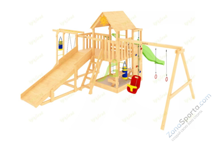 Детская площадка IgraGrad Крафт Pro 2 с зимней горкой