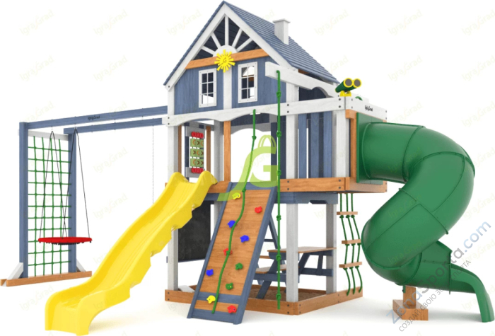 Детская площадка IgraGrad Шато с трубой (Домик) мод.1