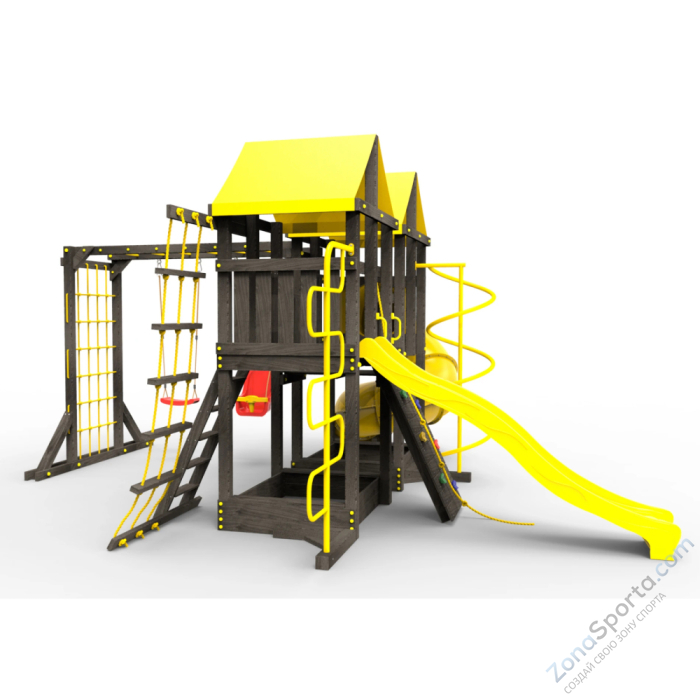 Детская площадка Пикник Black Пацифик Light с винтовой трубой