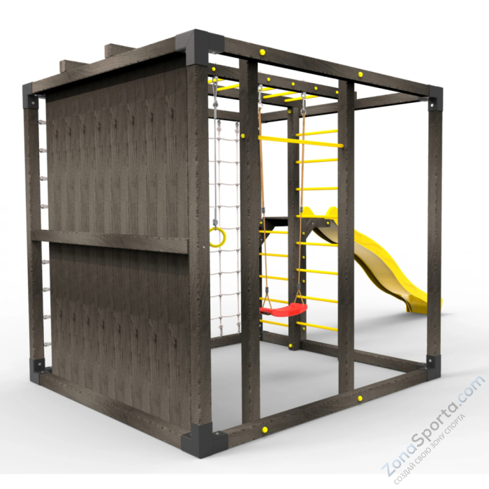 Детская площадка Пикник Куб Black с горкой