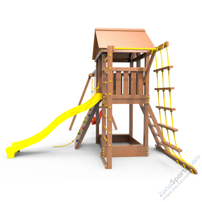 Детская площадка Пикник Оптимус Д с турником и шведской стенкой