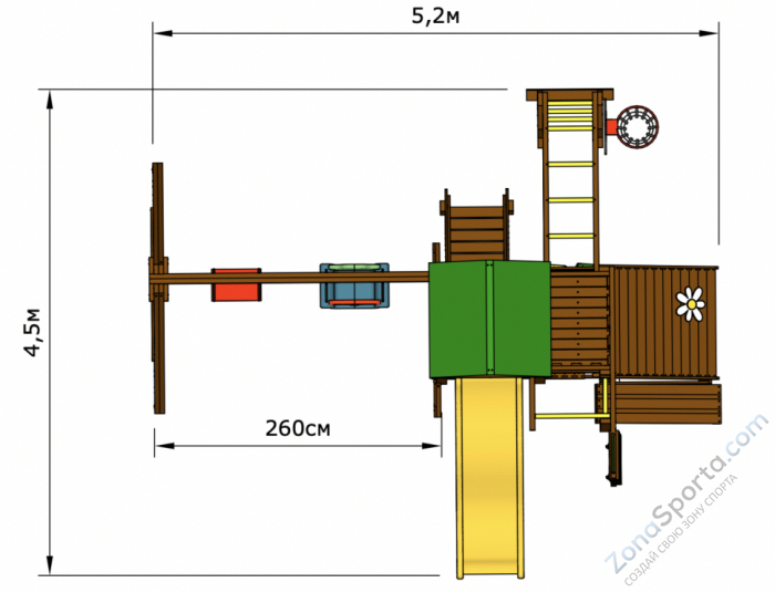 Детская площадка Romashka 6 Rich