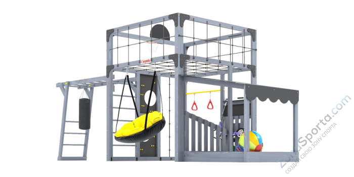 Детская площадка Савушка Куб-4 (Серый)