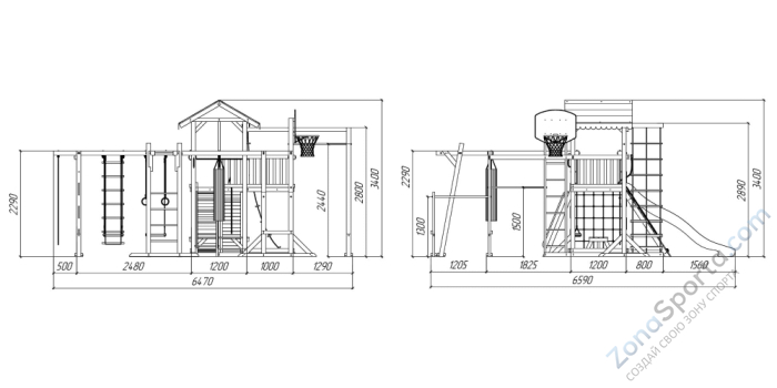 Детская площадка Савушка Семейная Comfort