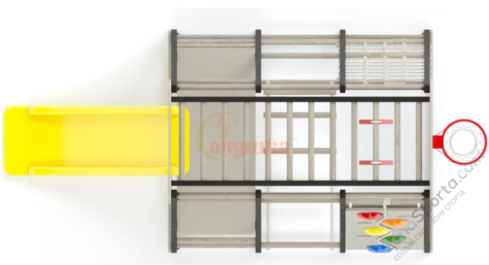 Детский комплекс Савушка Непоседа 2 nero-cappucino