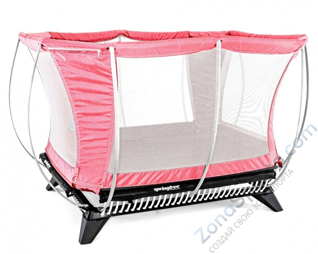 Домашний батут Springfree M18R NET с сеткой, розового цвета Домашний батут Springfree M18R NET с сеткой, розового цвета