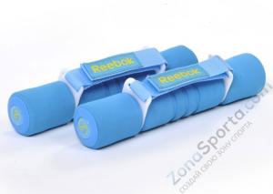 Гантель 4 кг Reebok Dumbbell Cyan голубая (шт) RAWT-11054CY